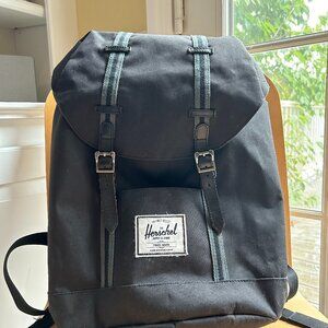 HERSCHEL Supply Company Little America Backpack Laptop Travel Bag Black Grey